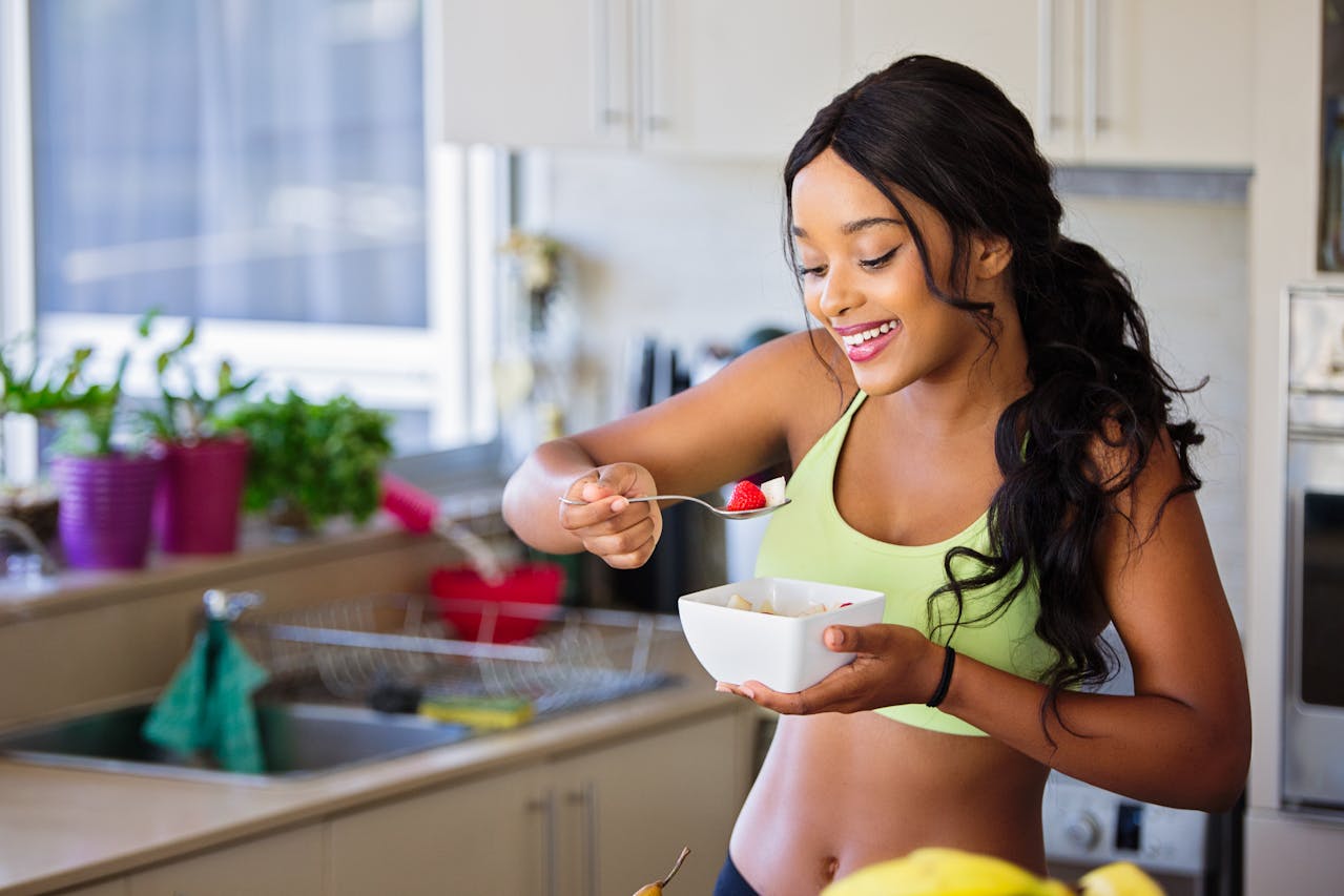 woman eating